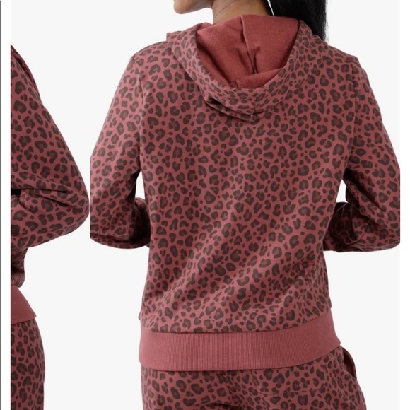 90 DEGREE BY REFLEX Patterned Brushed Pullover Hoodie - Picture 5 of 5